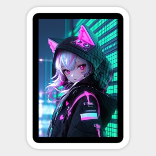 Neko anime girl Sticker